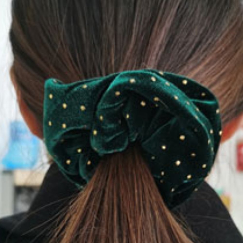 Christmas Hair Scrunchies - Set of 3 - Picture 3 of 3